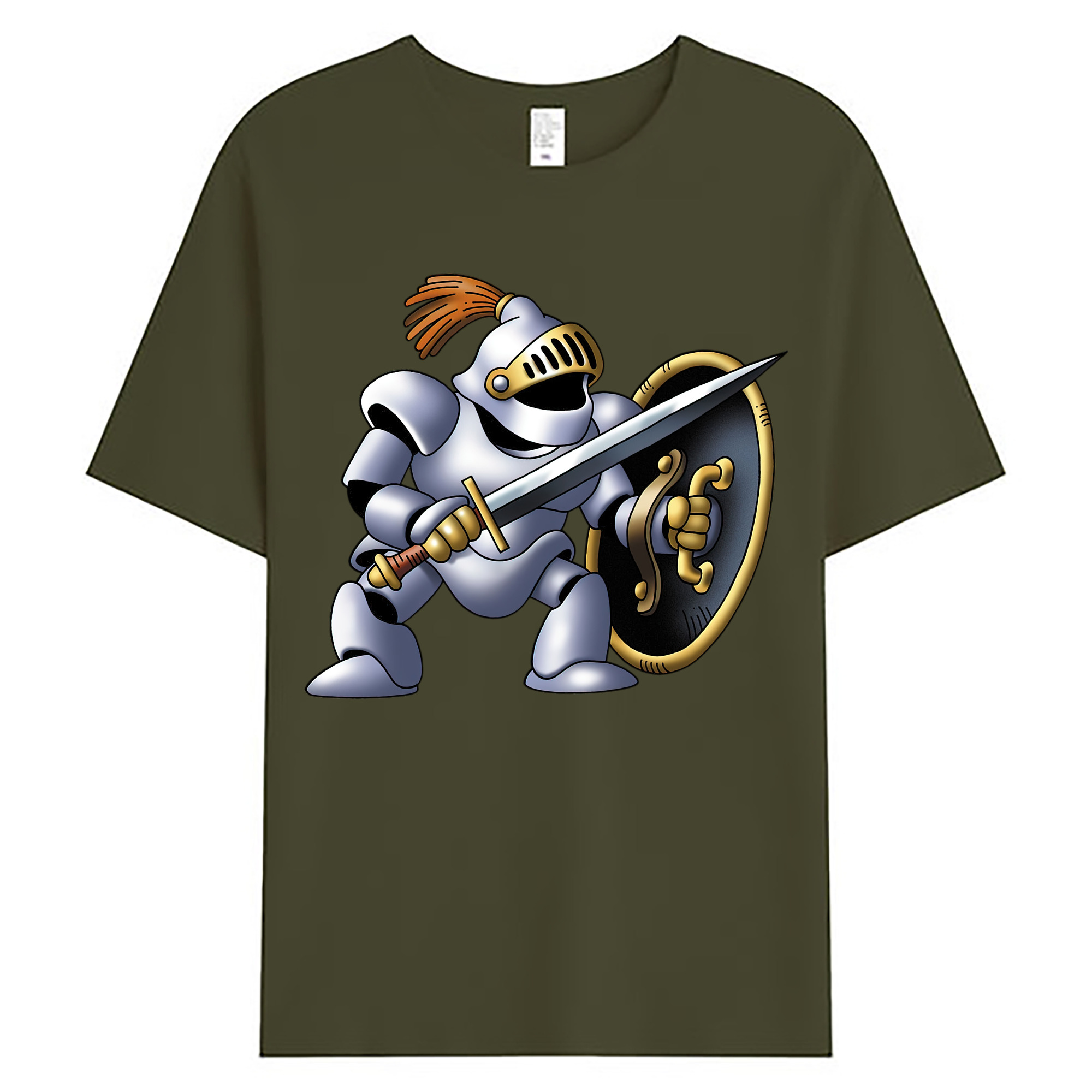 （画像用） ドラゴンクエスト Doragon Kuesuto Dragon Quest 綿100％ メンズ半袖Tシャツ｜肌触りやわらか＆通気性